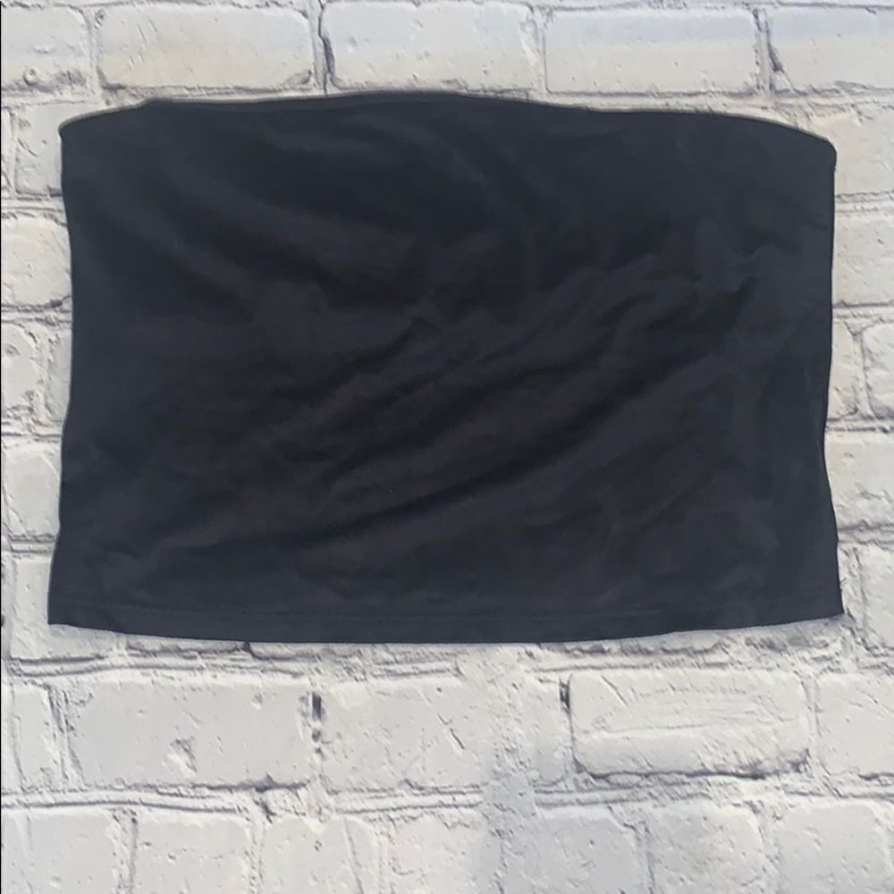 🖤 Urban Outfitters: Project Social T Black Velvety Tube Top - Size Small